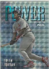 Brian Jordan [Refractor] #293 Baseball Cards 1997 Finest Embossed Prices