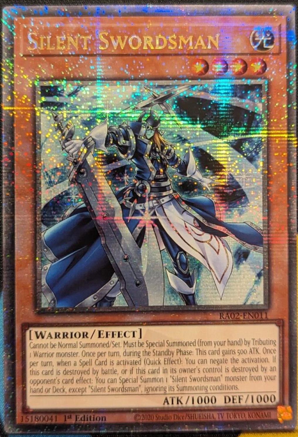 Silent Swordsman [Quarter Century Secret Rare] RA02-EN011 YuGiOh 25th Anniversary Rarity Collection II