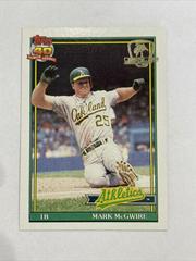 Mark McGwire Baseball Cards 1991 Topps Desert Shield Prices