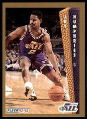 Jay Humphries #435 Basketball Cards 1992 Fleer Prices