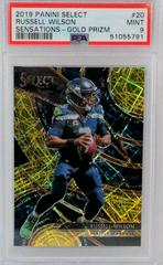 Russell Wilson [Gold Prizm] Football Cards 2019 Panini Select Sensations Prices