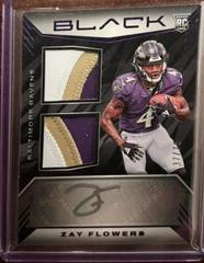 Zay Flowers [Royal] #RSM-13 Football Cards 2023 Panini Black Rookie Signature Materials Prices
