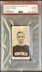 Dutch Cain Hockey Cards 1924 C144 Champ's Cigarette Prices