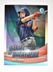 Blaze Jordan #SG-18 Baseball Cards 2022 Bowman Chrome Shades of Greatness Prices