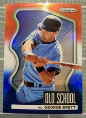 George Brett [Red White and Blue Prizm] #OS-6 Baseball Cards 2022 Panini Prizm Old School Prices