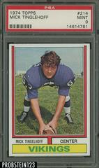 Mick Tinglehoff #214 Football Cards 1974 Topps Prices