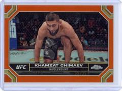 Khamzat Chimaev [Orange Refractor] #114 Ufc Cards 2024 Topps Chrome UFC Prices