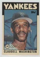Claudell Washington Baseball Cards 1986 Topps Traded Tiffany Prices