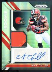 Nick Chubb #RPA-NC Football Cards 2018 Panini Prizm Rookie Patch Autographs Prices