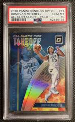 Donovan Mitchell [Holo] #12 Basketball Cards 2018 Panini Donruss Optic All Clear for Takeoff Prices