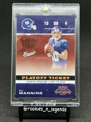 Eli Manning [Playoff Ticket] #65 Football Cards 2007 Playoff Contenders Prices