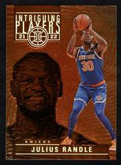 Julius Randle [Orange] #23 Basketball Cards 2021 Panini Illusions Intriguing Players Prices