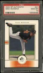 Mike Mussina #21 Baseball Cards 2000 SP Authentic Prices