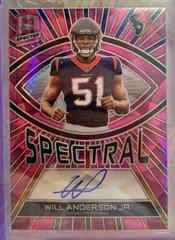 Will Anderson Jr. [Pink Neon] #7 Football Cards 2023 Panini Spectra Spectral Signature Prices