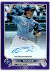 Brady Singer [Purple] Baseball Cards 2022 Topps Chrome Veteran Autographs Prices