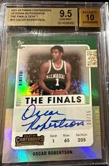Oscar Robertson [The Finals] #VT-ORB Basketball Cards 2021 Panini Contenders Veteran Ticket Autograph Prices