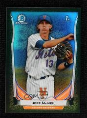 Jeff McNeil [Black Static Refractor] Baseball Cards 2014 Bowman Chrome Prospects Prices