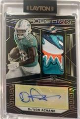 De'Von Achane [Yellow Electric Etch] #163 Football Cards 2023 Panini Obsidian Signature Prices