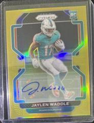 Jaylen Waddle [Autograph Gold Prizm] Football Cards 2021 Panini Prizm Prices