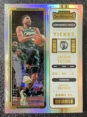 Jayson Tatum [Conference Finals] #10 Basketball Cards 2022 Panini Contenders Prices