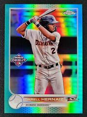 Darell Hernaiz [Aqua Refractor] Baseball Cards 2022 Topps Pro Debut Chrome Prices