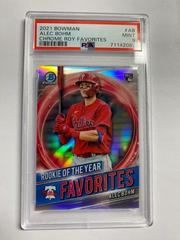 Alec Bohm #RRY-AB Baseball Cards 2021 Bowman Chrome Rookie of the Year Favorites Prices