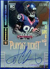 Jadeveon Clowney [In Action Autograph Playoff Ticket] Football Cards 2014 Panini Contenders Prices