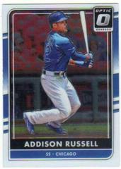 Addison Russell #101 Baseball Cards 2016 Panini Donruss Optic Prices