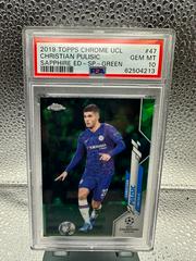 Christian Pulisic [SP Green] #47 Soccer Cards 2019 Topps Chrome UEFA Champions League Sapphire Prices