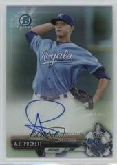 A.J. Puckett [Chrome Refractor] #CPA-APU Baseball Cards 2017 Bowman Prospect Autographs Prices
