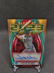 Jacob Wilson [Red] #23A-JW Baseball Cards 2023 Bowman Draft Class of Autographs Prices