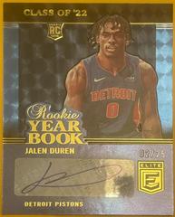 Jalen Duren [Blue] Basketball Cards 2022 Panini Donruss Elite New Breed Autographs Prices