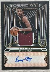 Evan Mobley [Orange] Basketball Cards 2021 Panini Obsidian Rookie Jersey Ink Autographs Prices