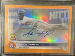 Adolis Garcia [Orange] Baseball Cards 2022 Topps Chrome Update Autographs Prices
