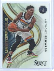 Anthony Edwards [Silver] #18 Basketball Cards 2022 Panini Select Unstoppable Prices