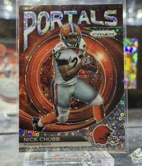 Nick Chubb [Prizms No Huddle] #PO-9 Football Cards 2023 Panini Prizm Portals Prices