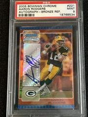 Aaron Rodgers [Autograph Bronze Refractor] #221 Football Cards 2005 Bowman Chrome Prices