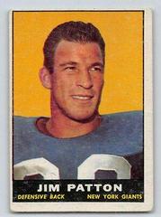 Jim Patton #92 Football Cards 1961 Topps Prices
