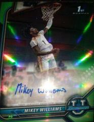 Mikey Williams [Green Refractor] Basketball Cards 2021 Bowman University Chrome Autographs Prices