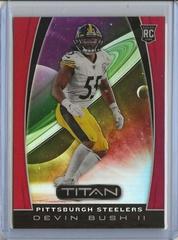 Devin Bush II [Red] #T12 Football Cards 2019 Panini Chronicles Titan Prices