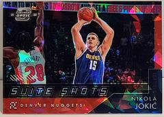Nikola Jokic [Blue Ice] #16 Basketball Cards 2021 Panini Contenders Optic Suite Shots Prices