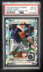 Aaron Ashby [Atomic Refractor] #BCP-57 Baseball Cards 2020 Bowman Chrome Prospects Prices