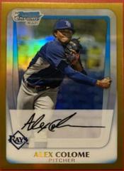 Alex Colome [Gold Refractor] #BCP161 Baseball Cards 2011 Bowman Chrome Prospects Prices