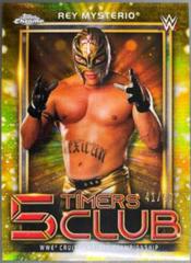 Rey Mysterio [Gold Refractor] #5T-11 Wrestling Cards 2021 Topps Chrome WWE 5 Timers Club Prices