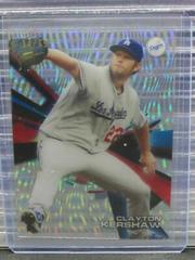 Clayton Kershaw [Gray Jersey Waves Clouds Diffractor] #HTCKW Baseball Cards 2015 Topps High Tek Prices