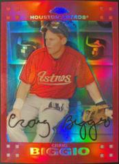 Craig Biggio [Red Refractor] Baseball Cards 2007 Topps Chrome Prices
