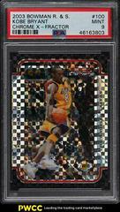Kobe Bryant [Chrome X Fractor] #100 Basketball Cards 2003 Bowman Prices