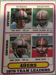 San Francisco 49ers [Team Leaders] Football Cards 1980 Topps Prices