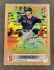 Jarren Duran [Rose Gold] #GEA-JDU Baseball Cards 2022 Topps Gilded Collection Chrome Gold Etch Autographs Prices