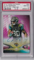 Allen Robinson [Pink Refractor] #54 Football Cards 2014 Topps Platinum Rookie Autograph Prices